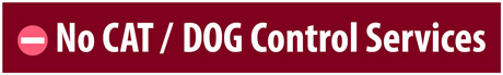 No Pet Control Services